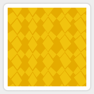 Geometric Diamonds Design (Yellow) Sticker